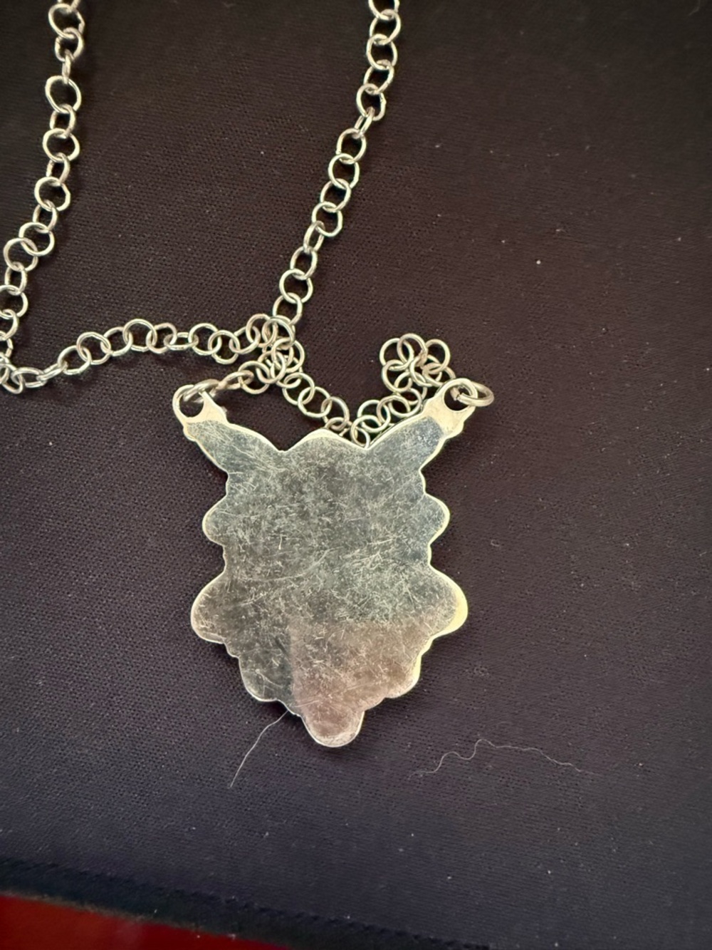 Orange spiny oyster and natural turquoise big handmade necklace. 925 Sterling - Picture 4 of 4